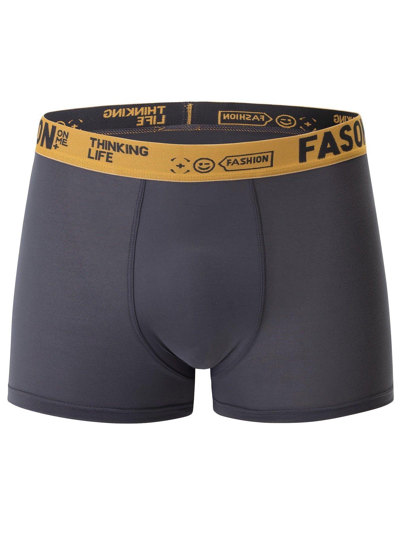 Men’s 4-Pack Solid Color Boxer Briefs with Stretch Fabric