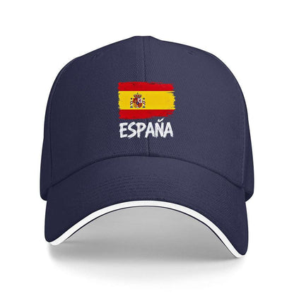 Lightweight Spanish Flag Cap with ESPANA Lettering for Fitness
