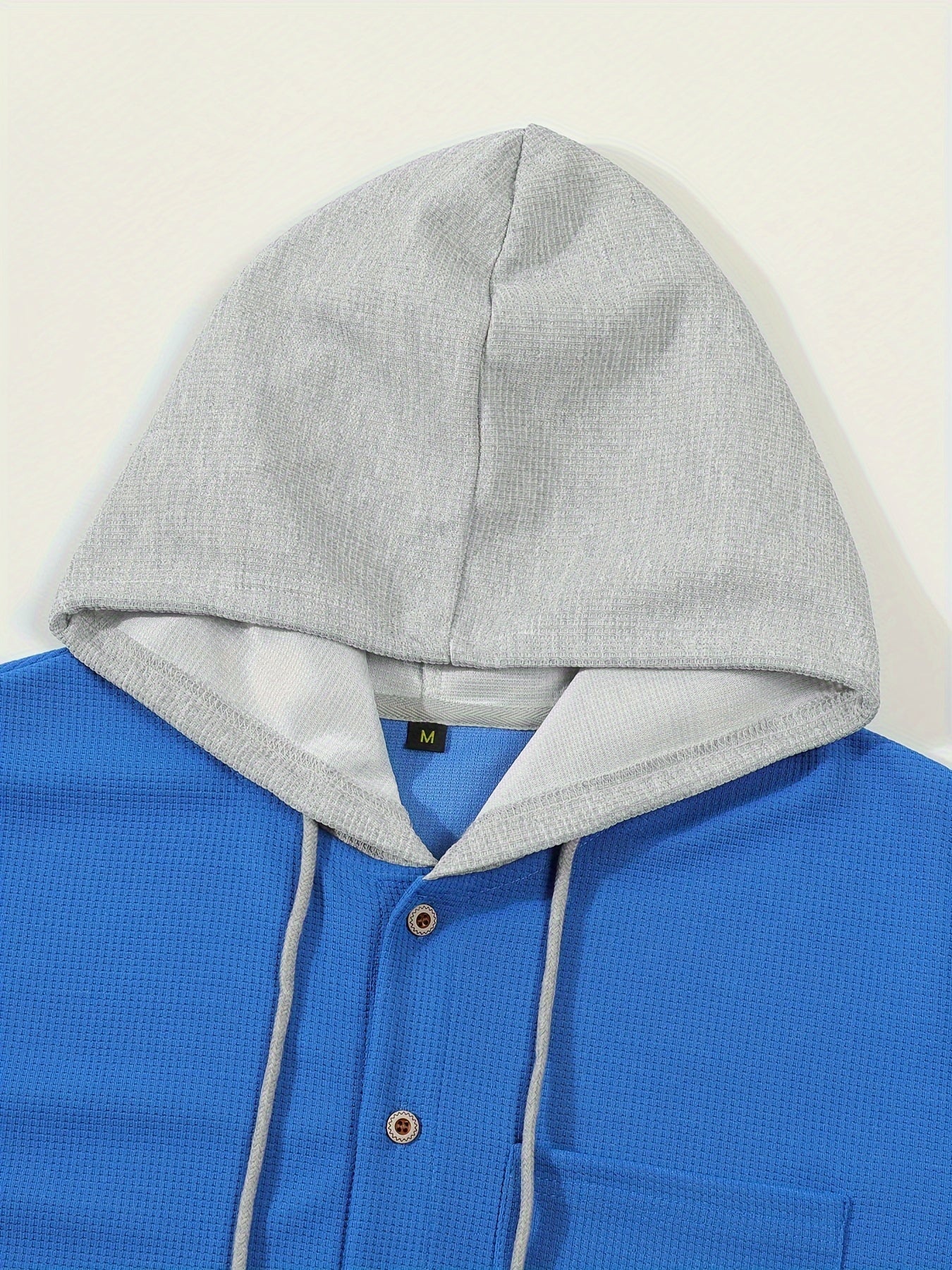 Men's Casual Hooded Jacket - Soft, Breathable Polyester with Button-Up Design & Pockets | Perfect for Spring, Fall & Outdoor Activities, Long Sleeve, Fashion, Daily, Leisure Style, Conventional Version