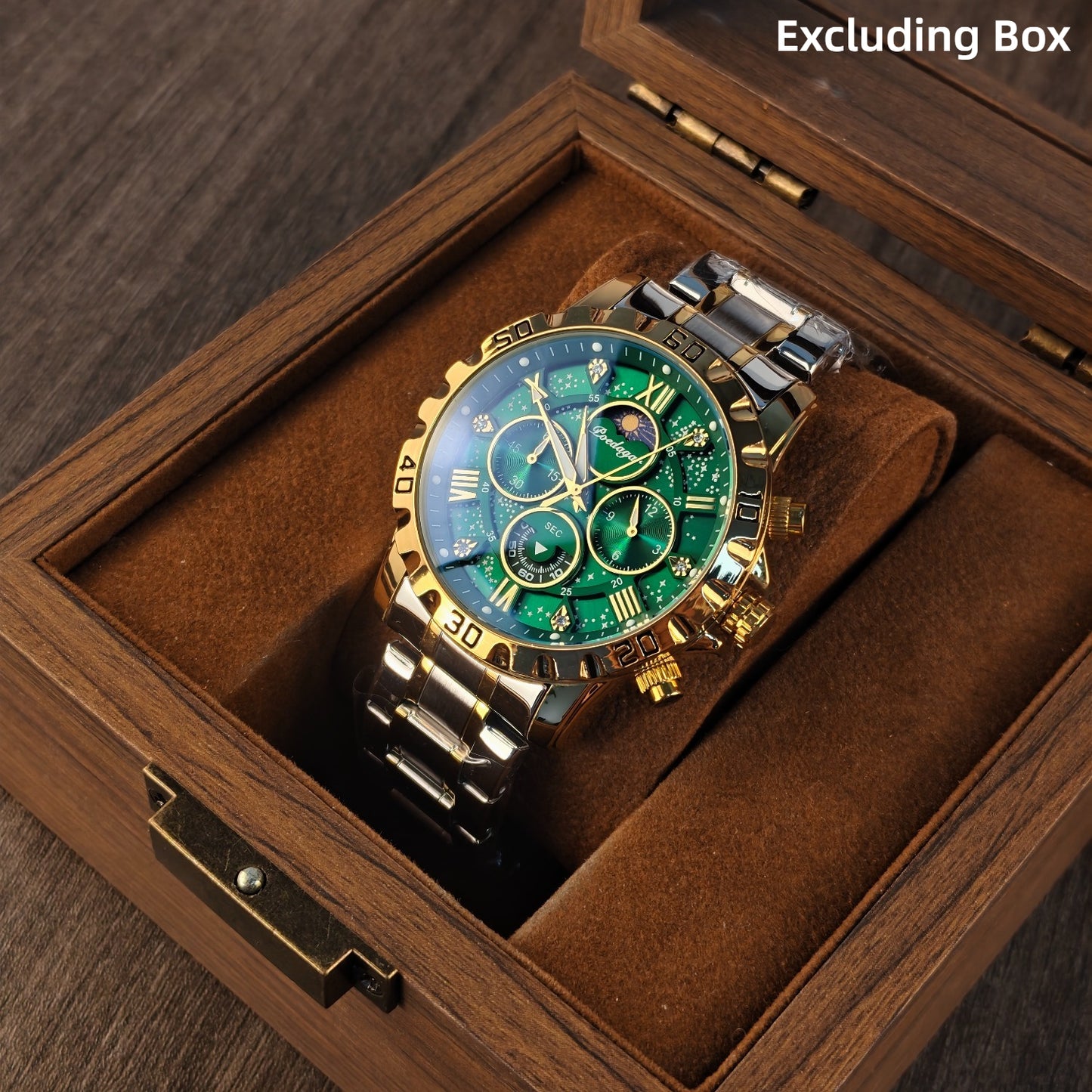POEDAGAR Men's Quartz Business Watch with Calendar & Waterproof