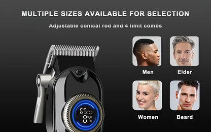 LQT 1pc/2pcs/3Ppcs Electric Hair Clipper Set/Designed for Men/Unique Graffiti Style/Men'S Grooming Kit/Beard Trimmer And Razor/Portable Home Hairdressing Tool/Men'S Gift/Father'S Day/Birthday Gift/Christmas Gift - ayq