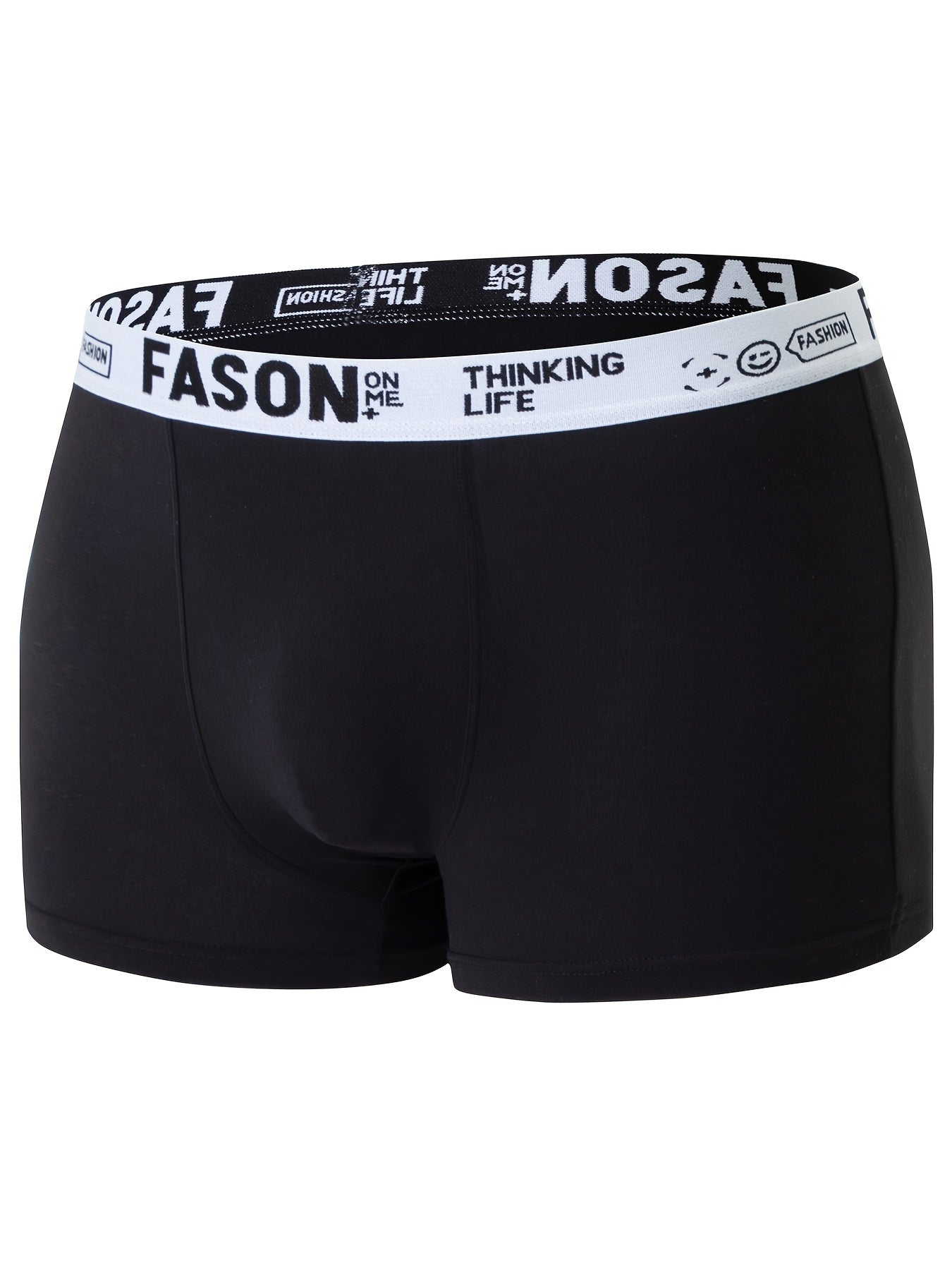Men’s 4-Pack Solid Color Boxer Briefs with Stretch Fabric