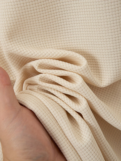 Men's Lightweight Jacket with Stand-Up Collar - Zippered Front Closure, Regular Fit Casual Coat for Everyday & Formal Wear - Spring/Fall Outerwear in White/Neutral Tones - Easy Care Zipper Jacket