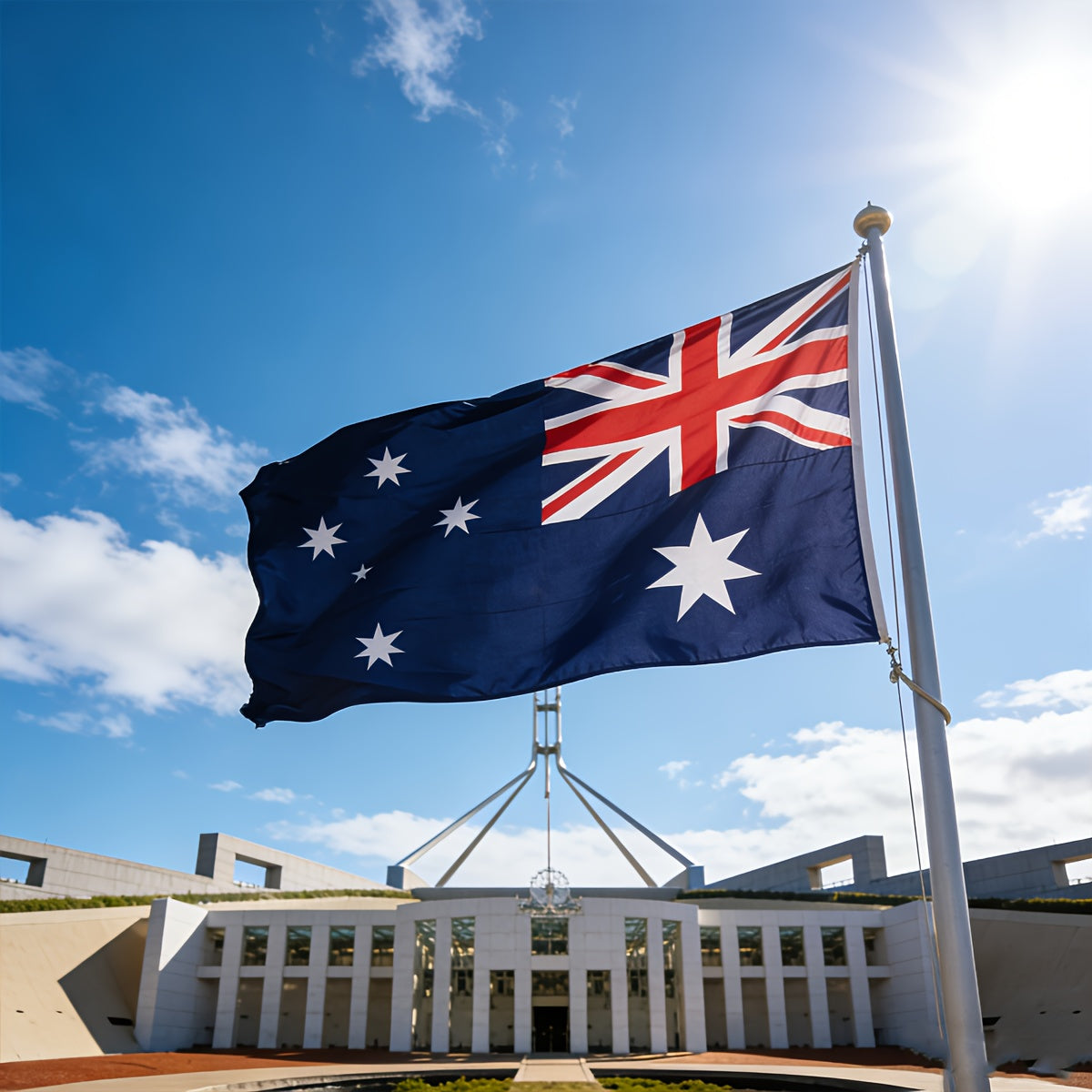 Australian Polyester Flag 3x5.7ft Patriotic Indoor Outdoor Decor