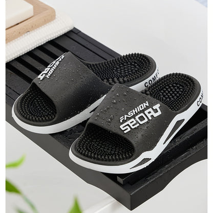 Men's Large EVA Massage Slippers for Indoor and Outdoor Use