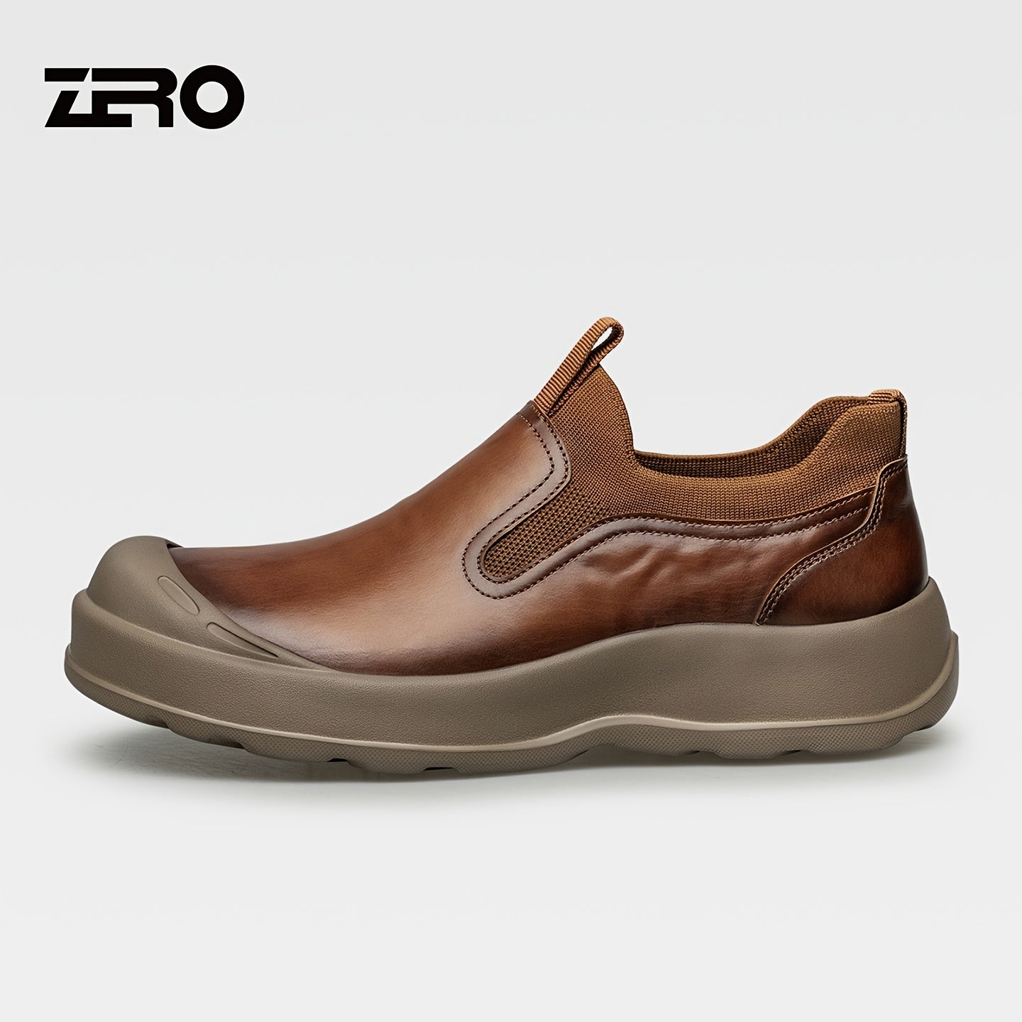 Men's Leather Slip-On Loafers Casual Business Shoes Spring 2026