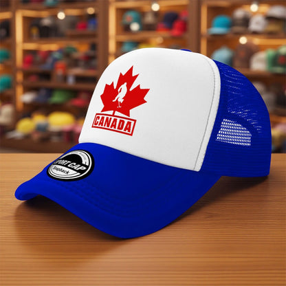 Canadian Hockey Team Trucker Hat – Lightweight Breathable Mesh Cap