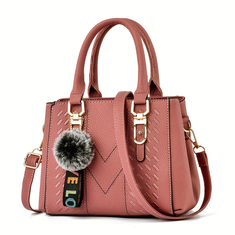 Parent Bag Handbag New Fashion    Ball Pendant Small Tote Bag Thanksgiving Gift for Family