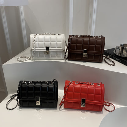 Premium Rhombus Niche Women's Fashion Chain Versatile Shoulder Crossbody Bag