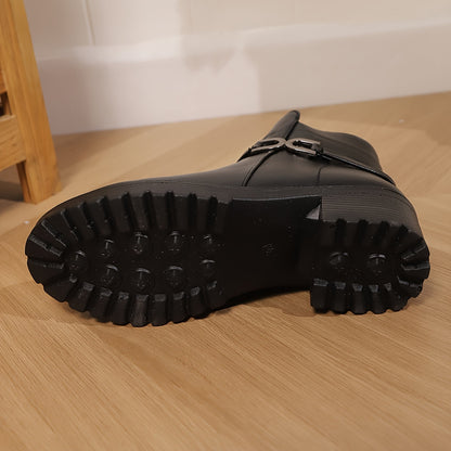 Women's Knight Winter Outdoor Christmas Gift Thickened Fleece-Lined Comfortable Cold-Proof Anti-Slip Wear-Resistant Short Boot