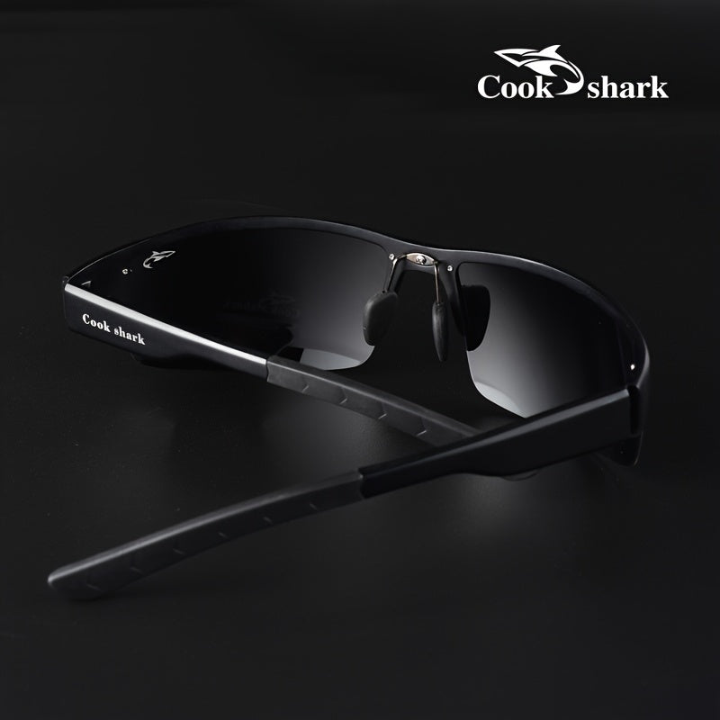 Men's Polarized Photochromic Driving Sunglasses with Lightweight Alloy