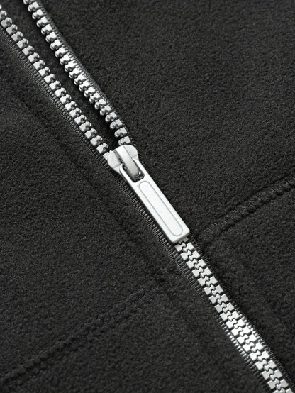 Men's Casual Warm Padded Jacket with Hood, Men's Zip-Up Padded Coat with Pockets for Winter Wear