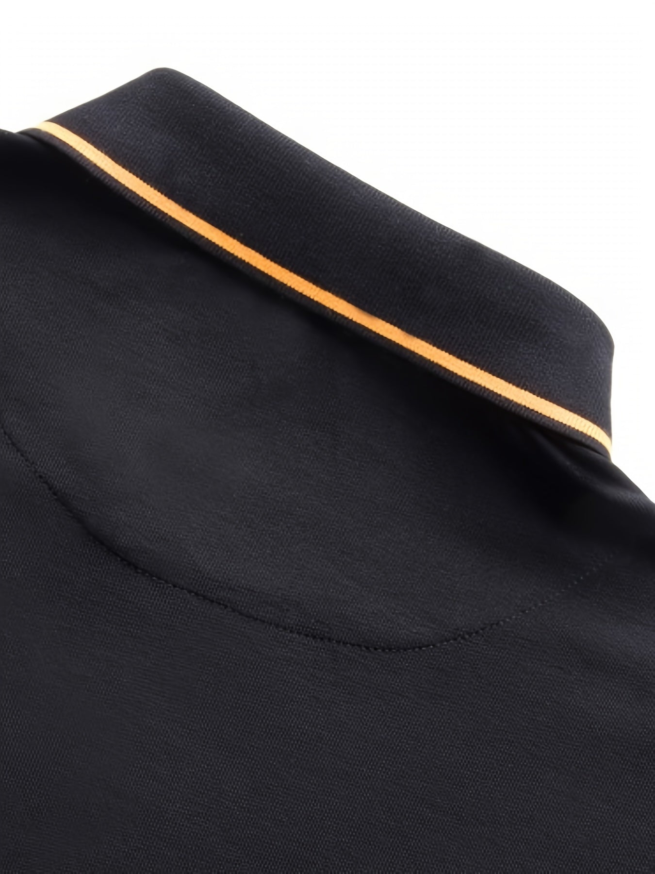 Men's Turn- Collar 95% Cotton 5 Spandex Embroidered T-Sshirt Short Sleeve Comfortable Breathability - ayq