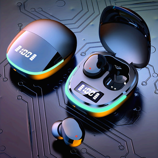 2024 Year New Wireless Earphones Headphones with LED Display Touch In-Ear TWS Wireless Earbuds Sports Music Game Headset for IOS/Android