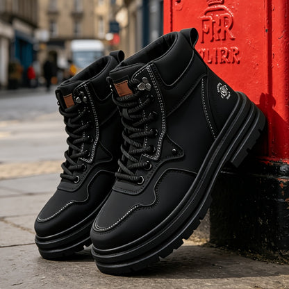 Men's Chuka Boots Casual Streetwear Lace-Up All-Season Shoes