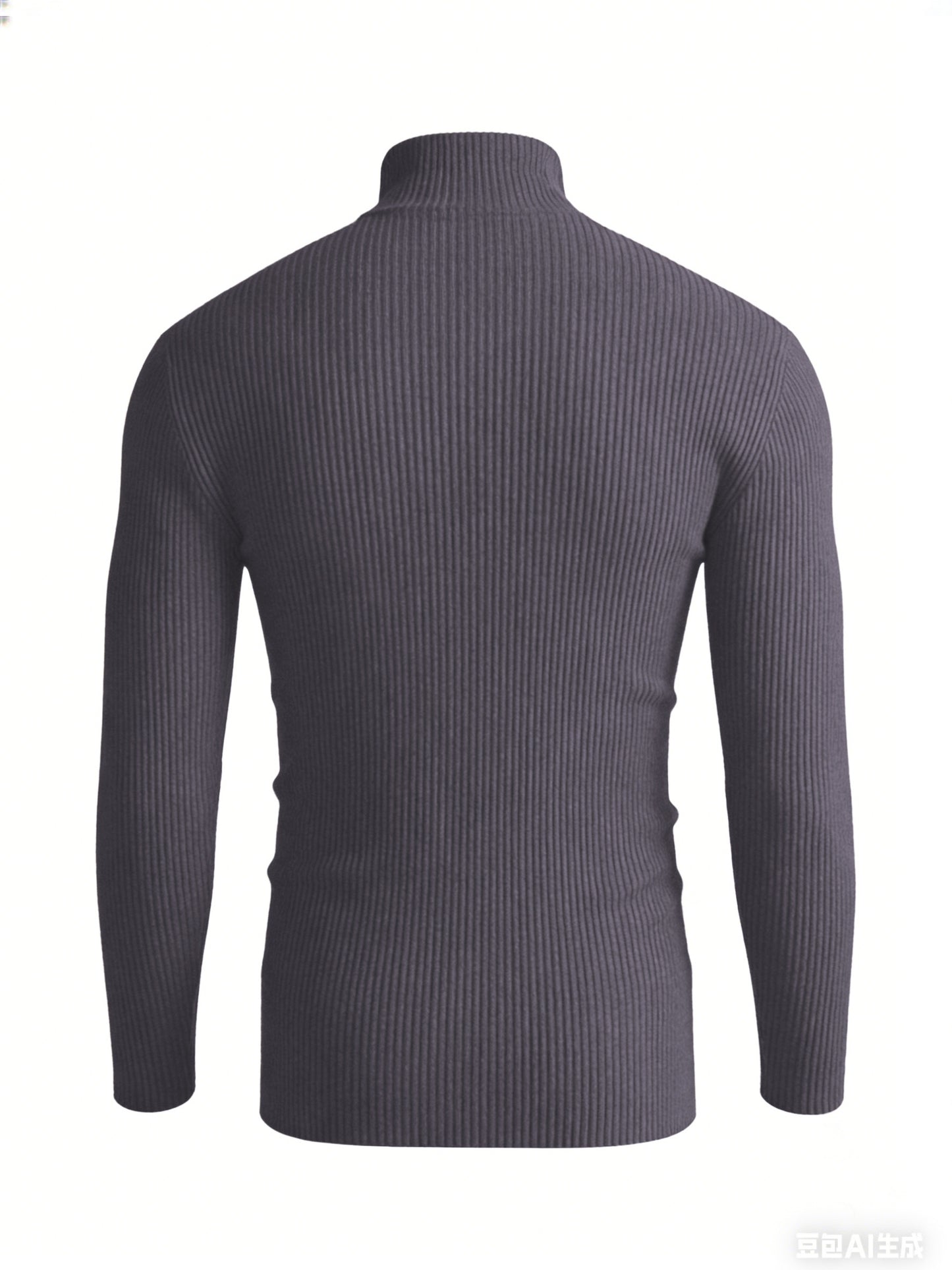 Men'S Long-Sleeve Sweatshirt for Autumn And, Featuring a High Collar, Knitted Design, Casual And Stylish for Outerwear
