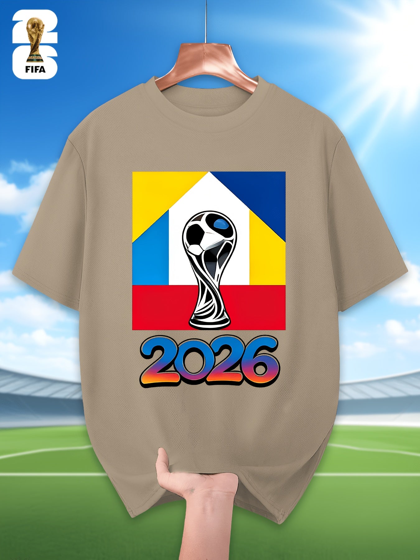 Men's FIFA 2026 Casual Crew Neck T-Shirt for Training & Running