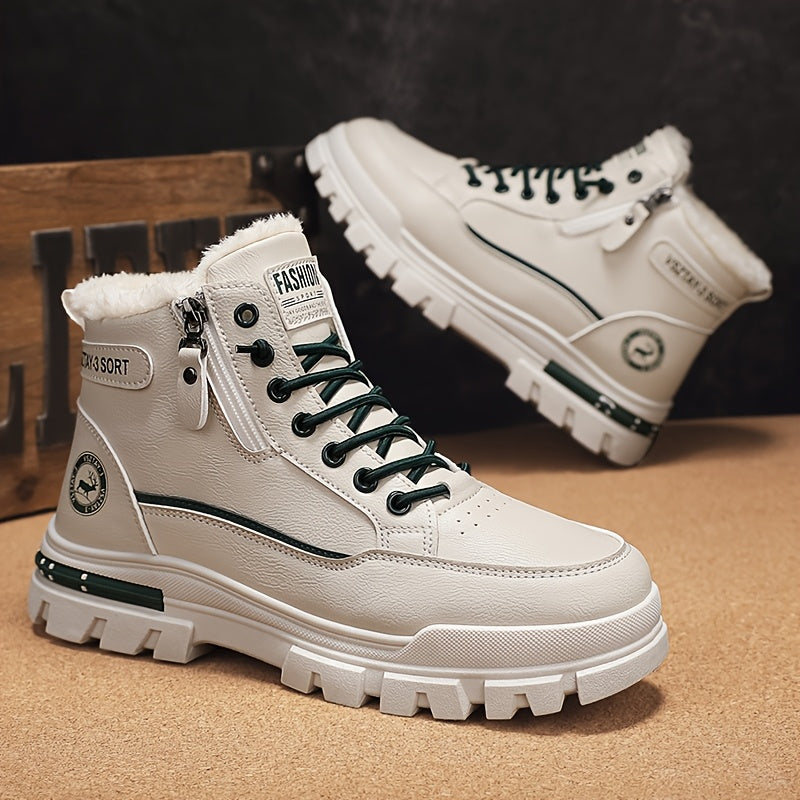 Men'S Stylish Fleece-Lined Snow Boots