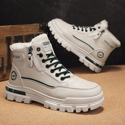 Men'S Stylish Fleece-Lined Snow Boots