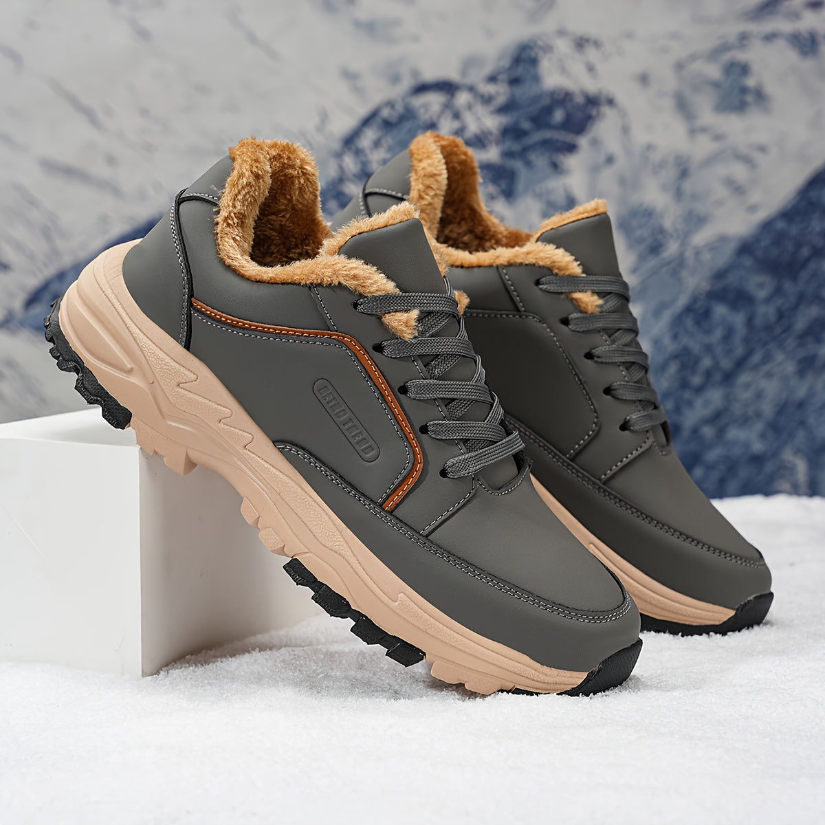 Men's All-Season Hiking Boots with  Upper & Cushioned Sole - Low-Top Outdoor Trekking, Climbing & Camping, All-Terrain Traction, Breathable Fabric, Lace-Up Ankle for Hiking, Gym, and Casual Wear (Model 9019)