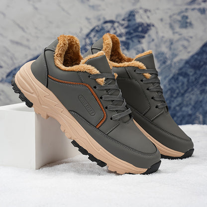 Men's All-Season Hiking Boots with  Upper & Cushioned Sole - Low-Top Outdoor Trekking, Climbing & Camping, All-Terrain Traction, Breathable Fabric, Lace-Up Ankle for Hiking, Gym, and Casual Wear (Model 9019)