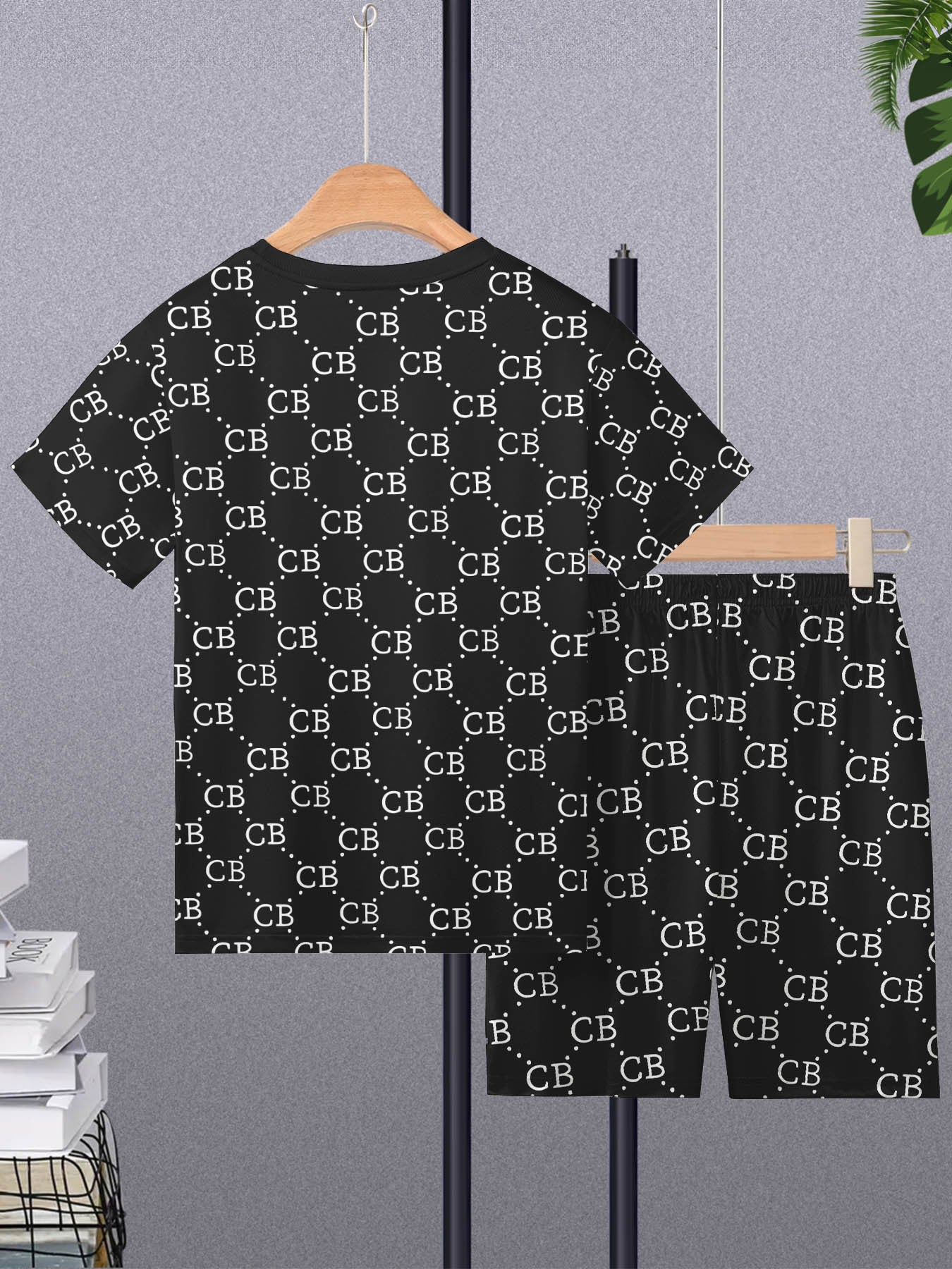 Casual Sports Suit Breathable Outdoor Casual Men's T-shirt and Five-Pants Set Summer 3D Printing Set for Adult Men