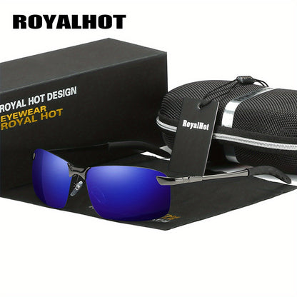 Men's Polarized Reflective Metal Alloy Driving Glasses