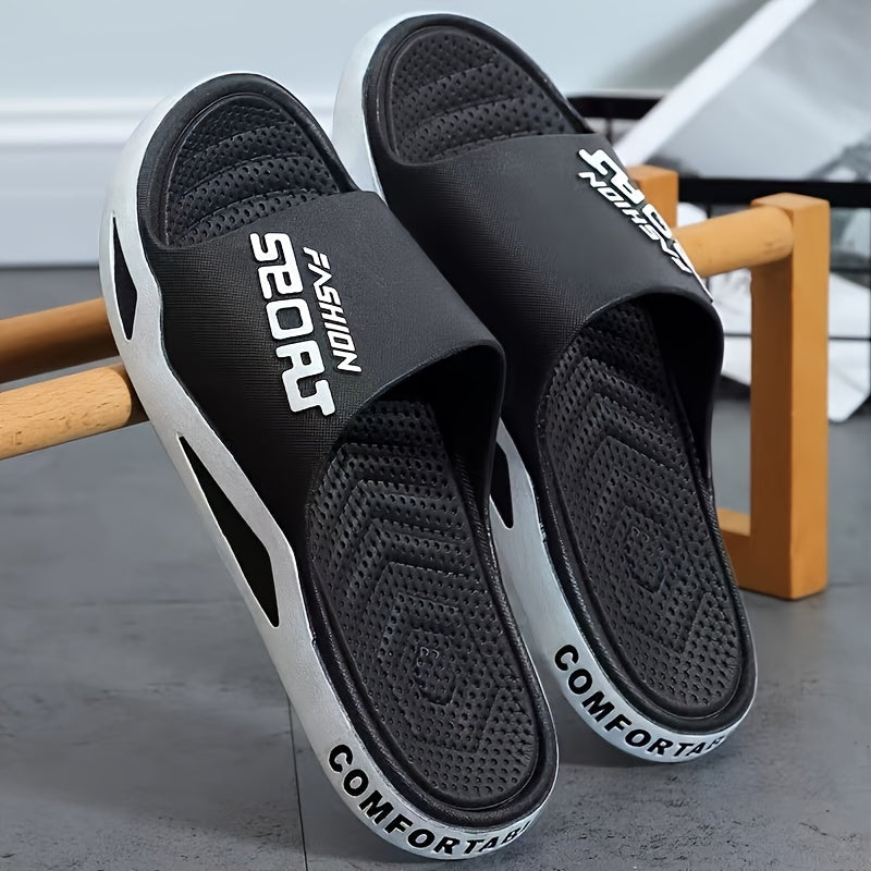 Men’s Sport Graphic Flip-Flops Non-Slip EVA Casual Sandals