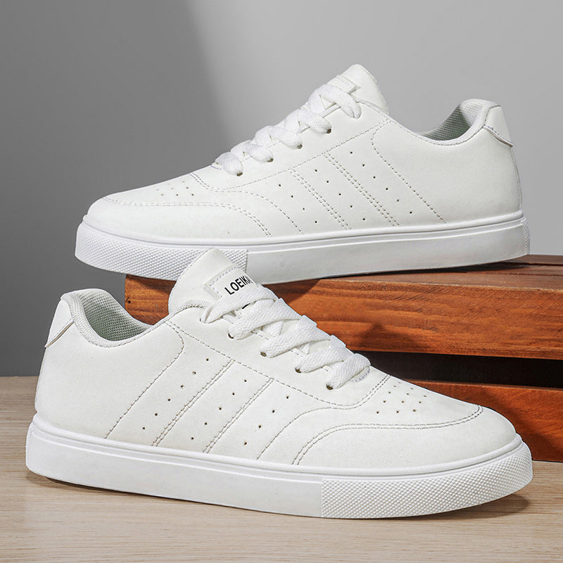 LOEIKAN New Arrival Men's Large Size Designer Casual Shoes Fashion Thick Sole Outdoor Hiking Sneakers Classic Black White Skate Shoes Comfortable Trendy Footwear Perfect Gifts for Men Him Free Shipping - ayq