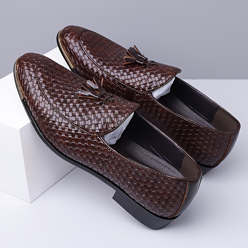 Men's Casual Slip-On Low Top PU Shoes for All Seasons