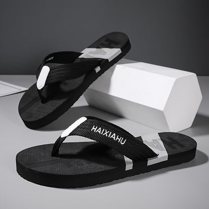 Men's Casual Color-Block Flip-Flops Lightweight and Comfortable