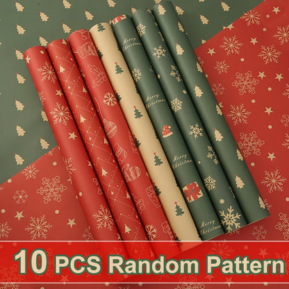 New Christmas-Themed Wrapping Paper, Gift Wrap for New Year Presents, Birthday Boxes & Party Favors – Perfect for Holidays and Celebrations, Holiday Presents, Celebration Decor, Festive Design, Seasonal Print, Durable Wrap,