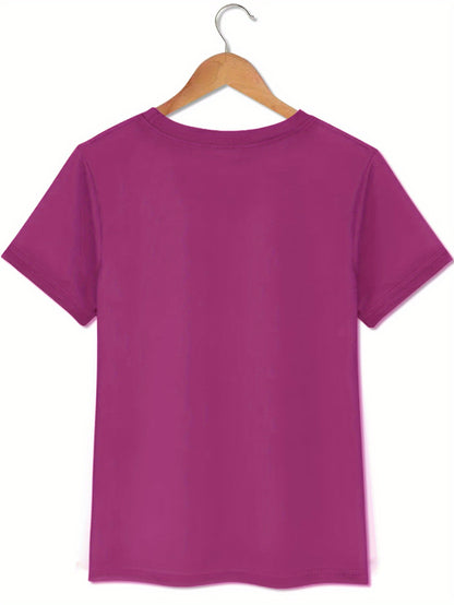 New Arrival: Paris Creative Letter Pattern Printed T-Shirt, Suitable for Women'S Casual Wear, Vacations, Short Sleeves, Round Neck, Spring And Summer, Machine Washable, New Women'S Clothing, Versatile for Outings And Sports.