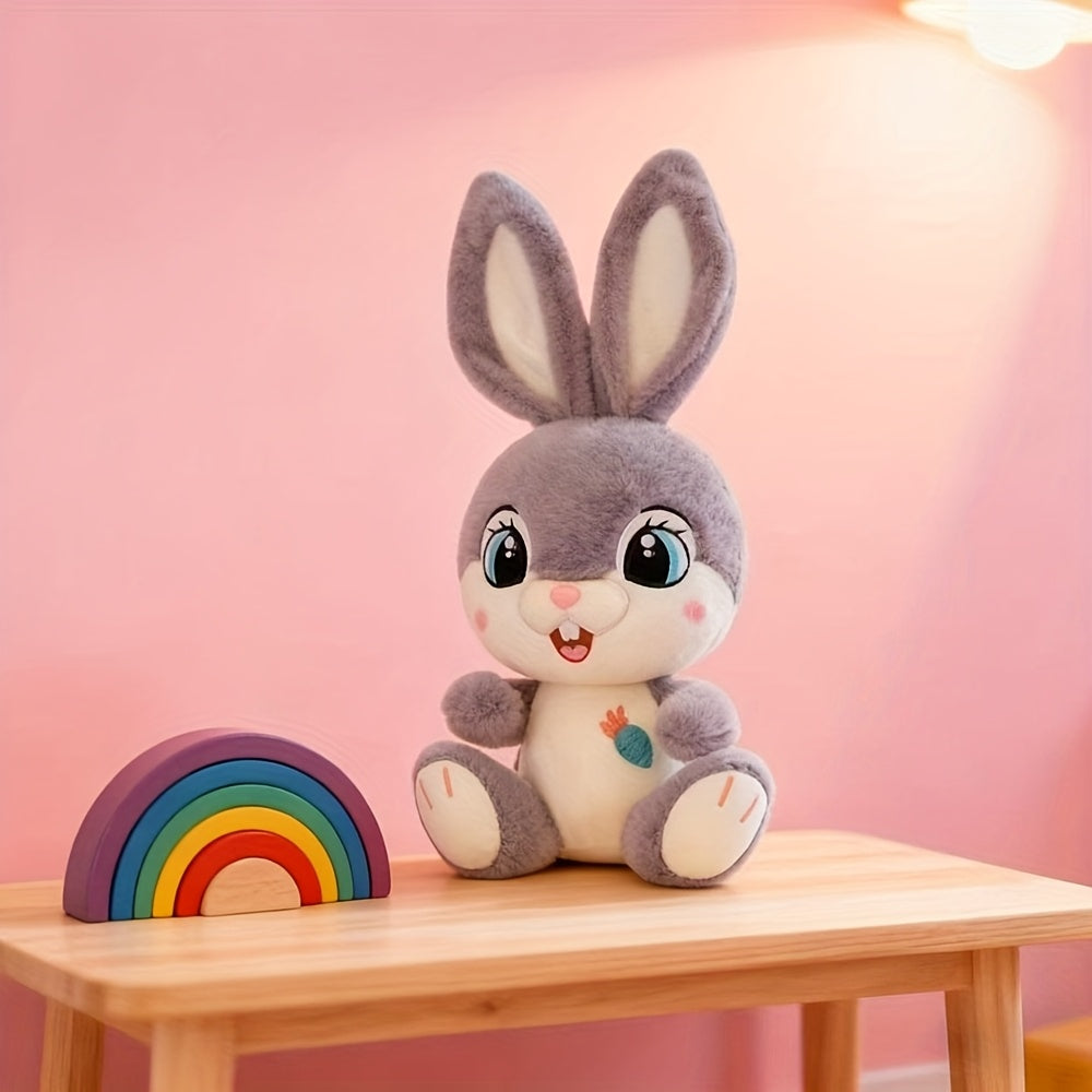 Charming And Delightful Plush Rabbit Toys for Cross-Border Gifting, Featuring Large-Eyed Adorable Rabbit Dolls, Cartoonish Long-Eared Bunnies, Perfect As Birthday And Holiday Presents for Girls