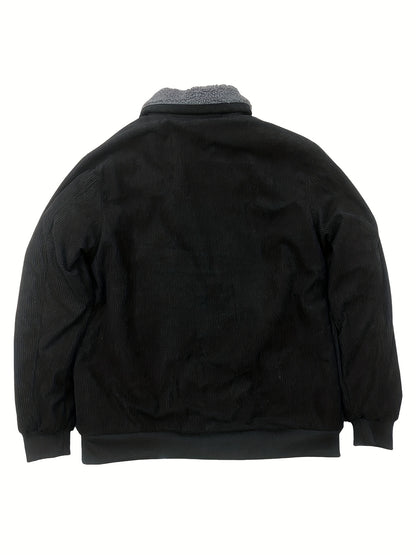 Men'S Heavy-Duty Thermal Jacket - Windproof & High Quality Winter Coat with Zipper Closure, Multi-Pocket Design, Non-Stretch Fabric - Cold Weather Outerwear for Everyday, Thick, Windproof Jacket, Casual Outerwear, Durable Con