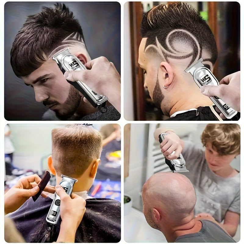 1 Men's Wireless Hair Clipper & Beard Trimmer with LCD Display, Professional USB Rechargeable Grooming Kit - Durble and Portatile for Father' Day/Birthday or Holiday Presents - ayq