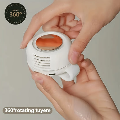 Portable Mini Bladeless Neck Fan with 3-Speed USB Charging