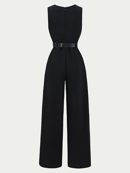 Girls' Sleeveless Wide-Leg Jumpsuit for Spring and Summer