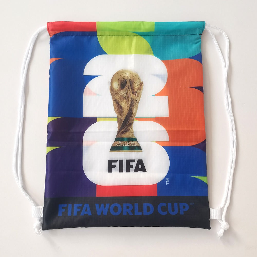 2026 FIFA World Cup Drawstring Bag - Lightweight Oxford Backpack