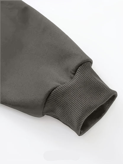 Men'S Happy New Year Sweatshirt - Light Grey with Orange Lettering - Regular Fit Crewneck Pullover for New Year'S Eve, NYE Parties & Casual Attire - Non-Permanent Celebration Sweater for Everyday & Special Occasions, New Year