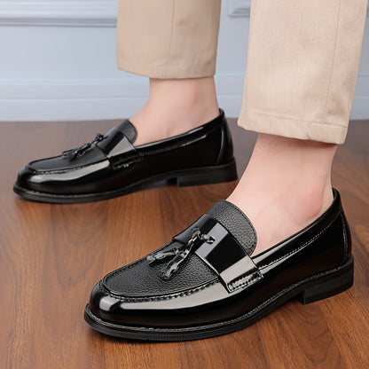 Men's Casual Slip-On Ankle Loafers with Rubber Sole