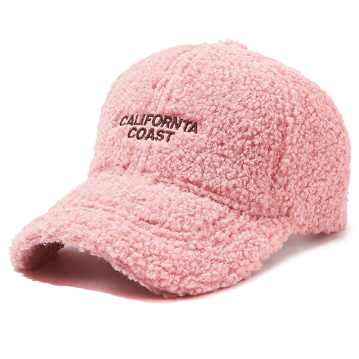 Women’s Warm Plush Baseball Cap, Casual Street Style for Fall and Wint