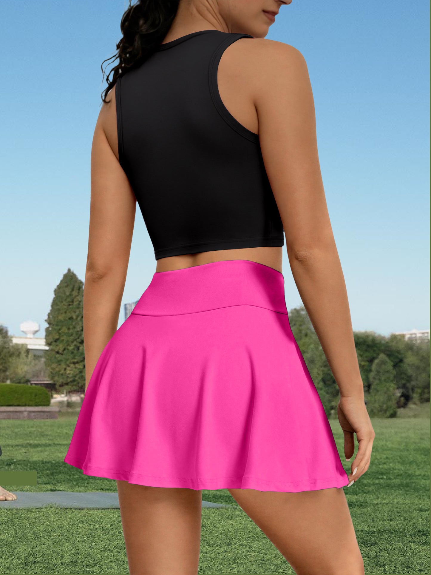 Women's Sleeveless Romper and Vest Set with Safety Shorts