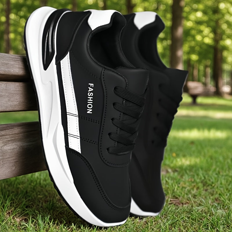 Men's Breathable Walking Shoes, Camping Shoes, Training Shoes, Casual Shoes, Large Size Classic Low-Top Skate Shoes, Daily Commute Lace-Up Student Casual Sneakers for All Seasons - ayq