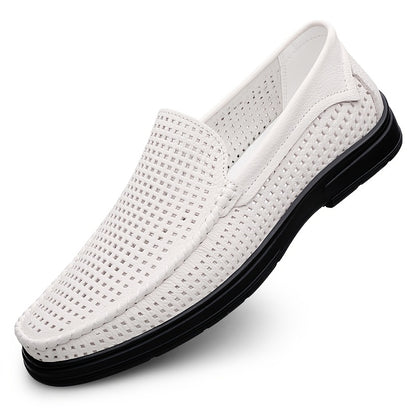 Men's Lightweight PU Loafers Slip-On Casual Dress Shoes
