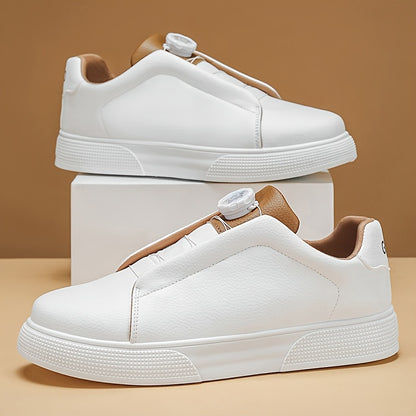 Men's Casual Skate Shoes PU Upper PVC Sole, 3 Colors