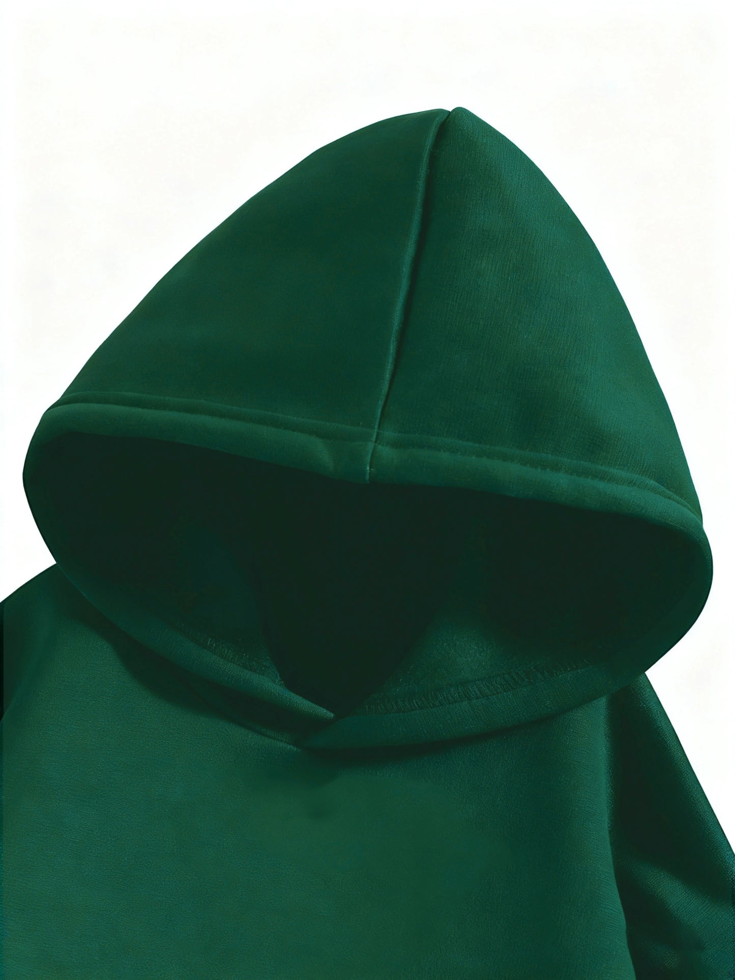 Boys' 2026 New Year Hooded Sweatshirt - Hello 2026 Happy New Year Lettering, Mint Green with Golden Accents, Loose Fit Long Sleeve Pullover for Boys