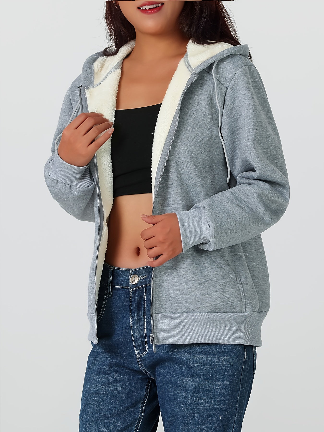 Women'S Heavyweight Winter Jacket - Thermal Insulated Cold Weather Coat with Full-Zip Closure, Large Front Pockets - Purple Outerwear for Everyday & Formal Events - Non-Stretchy Polyester Fabric - Easy-Care Ladies Outerwear,