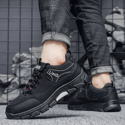 Men's Casual Low-Top Sneakers, Lightweight Lace-Up Shoes