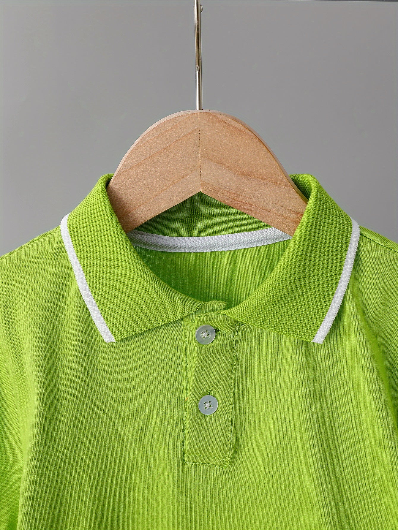 Children's Summer Cotton Polo Shirt with Geometric Print